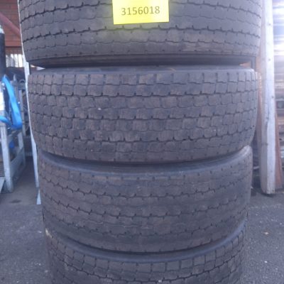 Käytetyt pinnoitetut renkaat vanteineen 315/60 R22,5, 4kpl