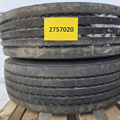 Käytetyt pinnoittamattomat renkaat 275/70R 22,5 vanteineen 2kpl