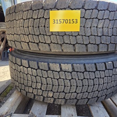 Käytetyt pinnoittamattomat renkaat vanteineen 315/70R 22,5 2kpl