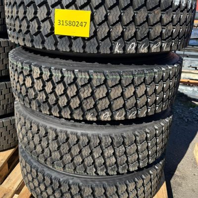 pinnoitetut renkaat maalatuilla vanteilla 315/80 22,5 4kpl