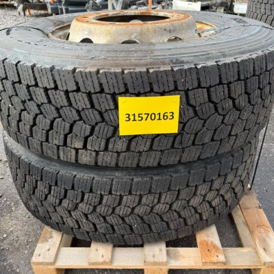 Käytetyt pinnoitetut renkaat vanteineen 315/70R 22,5 2kpl
