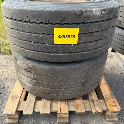 Käytetyt pinnoittamattomat renkaat vanteineen 385/55 R22.5