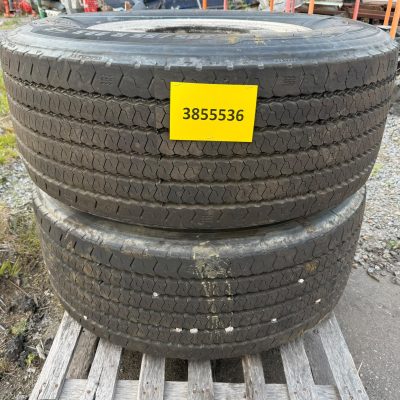 Käytetyt pinnoitetut renkaat vanteineen 385/55 R22.5